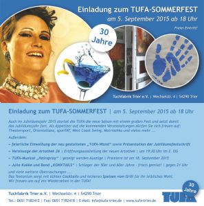 TUFA Sommerfest 2015